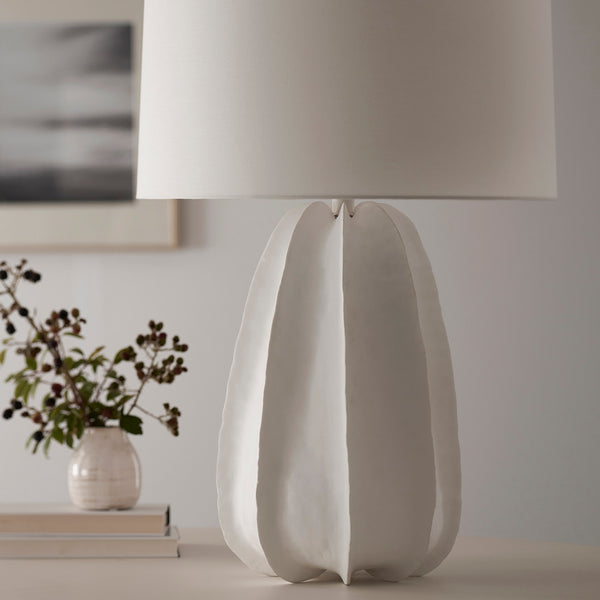 Keiko Table Lamp - White, 31"H