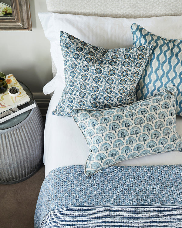 Nori Tahoe Linen Cushion, 14" x 22"