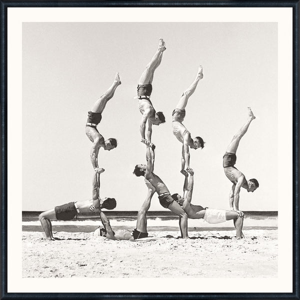 Nostalgia Collection - Beachobatics C. 1943 - Mid, 18.75" × 18.75"