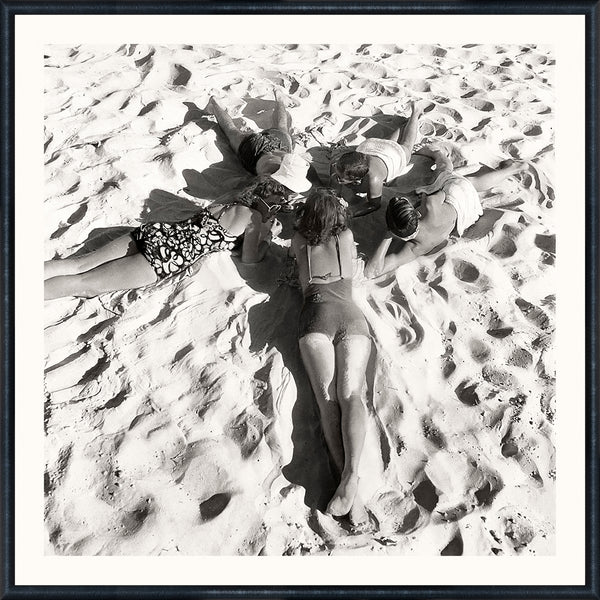 Nostalgia Collection - Beach Meeting C. 1950 - Mid, 18.75" × 18.75"