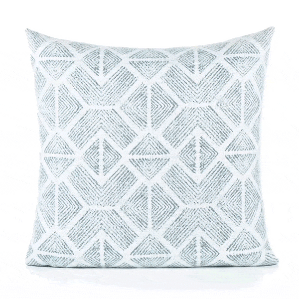 Bakuba Pillow - Stream, 20" x 20"