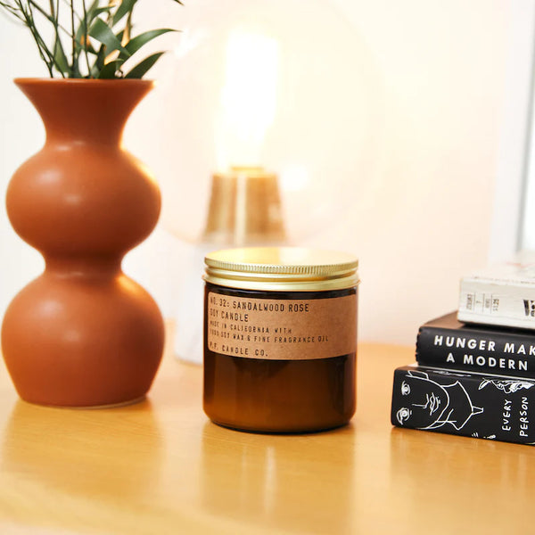 No. 32 Sandalwood Rose Soy Candle, 3 Sizes