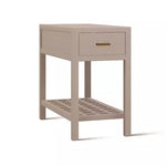 Metro 14" Bamboo End Table, Dove