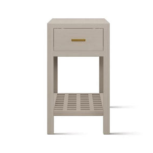 Metro 14" Bamboo End Table, Dove