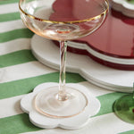 White Scallop Coasters, Set of 4
