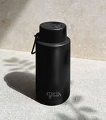 Ceramic Reusable Bottle 34oz, Midnight