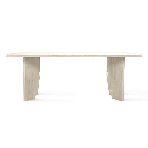 Cove 82" Outer Live Edge Table, Dove