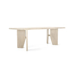 Cove 82" Outer Live Edge Table, Dove