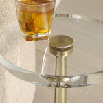 Groove Drinks Table, 10"Dia x 24"H