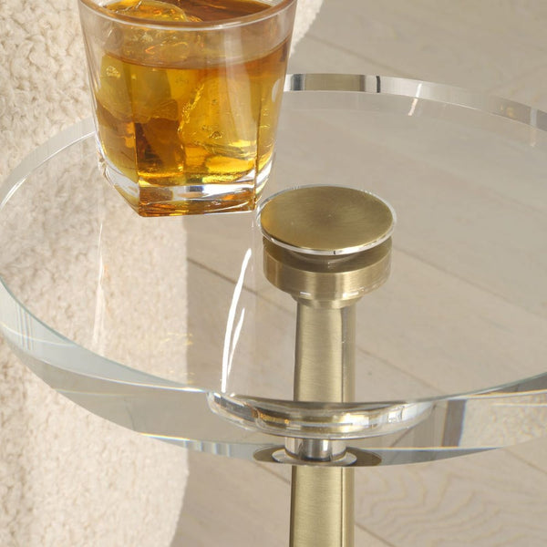 Groove Drinks Table, 10"Dia x 24"H