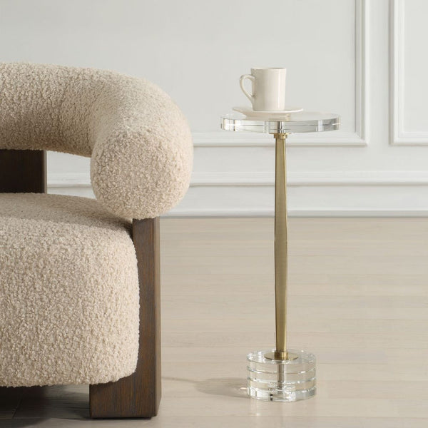 Groove Drinks Table, 10"Dia x 24"H