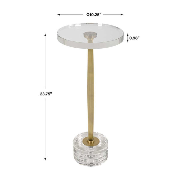 Groove Drinks Table, 10"Dia x 24"H