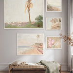 Raw Canvas Series: Pastel Palm II, 21" x 17"