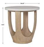 Tatli Side Table, 24"Dia.