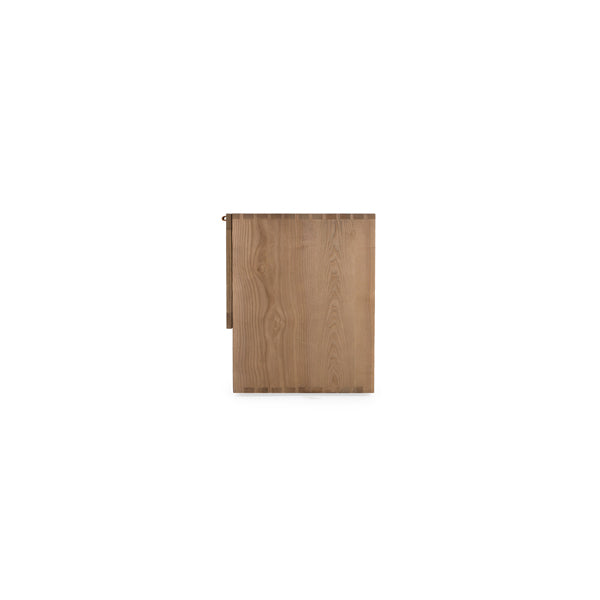 Cantor 67" Media Cabinet, Fawn/Umber/Brass