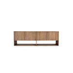 Cantor 67" Media Cabinet, Fawn/Umber/Brass