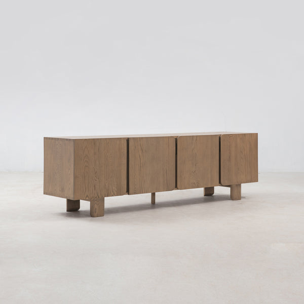 Mesa 80" Media Cabinet, Fawn