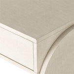 Cressida Console Table, Ivory Painted Linen, 78"W x 19"D x 29"H