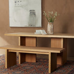Lars Dining Table 71", Natural Oak Veneer, 71"W x 33.5"D