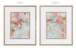 A Touch of Blush and Rosewood Fences Framed Prints, 2 Styles, 28"W x 34"H