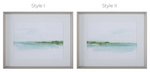 Green Ribbon Coast Framed Prints, 2 Styles, 32"W x 26"H
