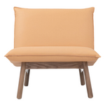 Cantor Leather Lounge Chair, Fawn & Paloma Nectar