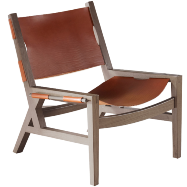 Kent Lounge Chair, Fawn/Umber
