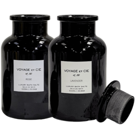 Voyage et Cie Violet Glass Botanical Mineral Salts
