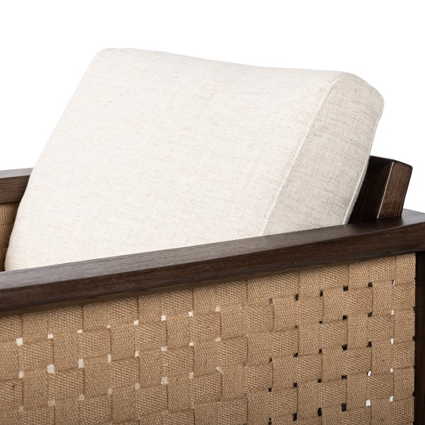 Moana Chair, Alcala Cream Performance Fabric Anna Hislop Home