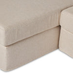 Hampton 2pc Slipcover Sectional with LAF Chaise, Oatmeal, 112"W x 64.5"D