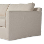 Hampton 2pc Slipcover Sectional with LAF Chaise, Oatmeal, 112"W x 64.5"D