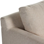 Hampton 2pc Slipcover Sectional with RAF Chaise, Oatmeal, 112"W x 64.5"D