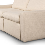 Tillery Power Recliner 2PC 78" Sectional, Antigio Natural Performance Fabric