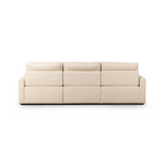 Tillery Power Recliner 3PC 111" Sectional, Antigio Natural Performance Fabric