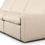 Tillery Power Recliner 3PC 111" Sectional, Antigio Natural Performance Fabric