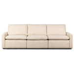 Tillery Power Recliner 3PC 111" Sectional, Antigio Natural Performance Fabric