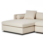 Sawyer 115" 2PC Sectional Left Chaise, Antwerp Natural Performance Fabric
