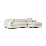Sawyer 2PC Sectional Right Chaise, Antwerp Natural Performance Fabric, 115"W x 67.5"D