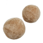 Balle Shearling Pillow Set of 2, Beige, 12"