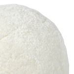 Balle Shearling Pillow Set of 2, White, 12"