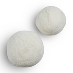 Balle Shearling Pillow Set of 2, White, 12"