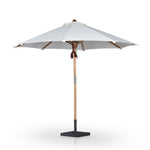 Baska Outdoor Round Umbrella, Arashi Salt,  118"Dia x 102.25"H