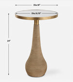 Terra Accent Table, 16"W x 26"D x 24"H