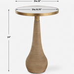 Terra Accent Table, 16"W x 26"D x 24"H