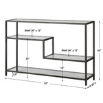 Leo Console Table, 52"W x 34"H x 12"D