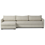 Wickham 2Pc Left Chaise Sleeper Sectional W/Storage, Alameda Snow, 125.5"W