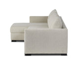 Wickham 2Pc Left Chaise Sleeper Sectional W/Storage, Alameda Snow, 125.5"W