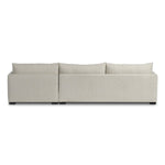 Wickham 2Pc Right Chaise Sleeper Sectional W/Storage, Alameda Snow, 125.5"W