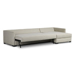 Wickham 2Pc Right Chaise Sleeper Sectional W/Storage, Alameda Snow, 125.5"W