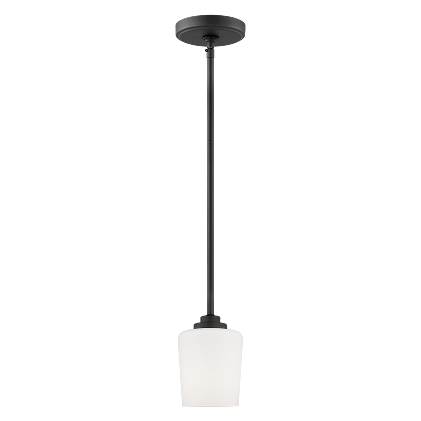 Windom One Light Mini-Pendant, Midnight Black